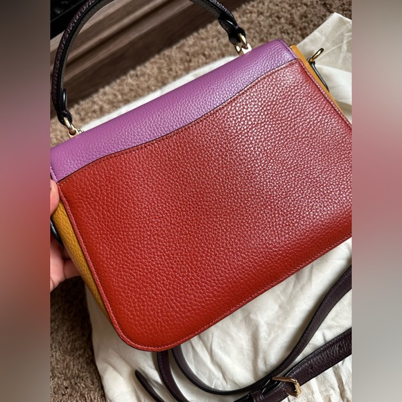 Coach Marley Top Handle Satchel Colorblock C1650 - Picture 9 of 16